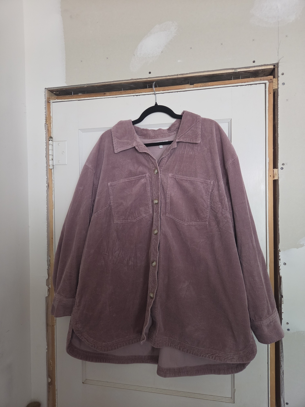 Madewell Mauve Corduroy Button-Up Jacket